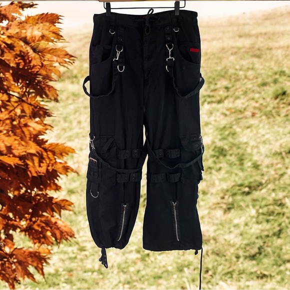 Black Goth Tripp NYC Rockstar Pants - Picture 1 of 8